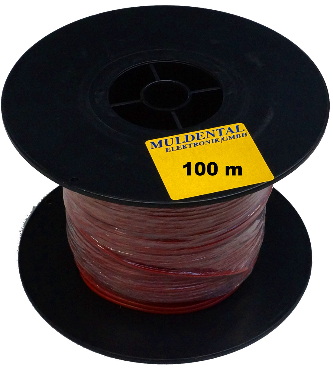 Silikon-Litze extrem geschmeidig, rot |
6,0 mm², 1561 x 0,07 mm, 100 m 
Trommel, max: 48 V, 54,5 A (5 min: 95,3 A)
- Made in Germany -