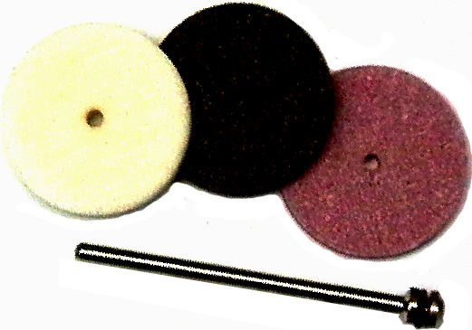 3 Korund-Schleifsteine mit 2,35-mm-Mandrell | 
- Made in Germany -
