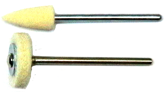 2 Filzpolierer mit 2,35-mm-Schaft |
- Made in Germany -