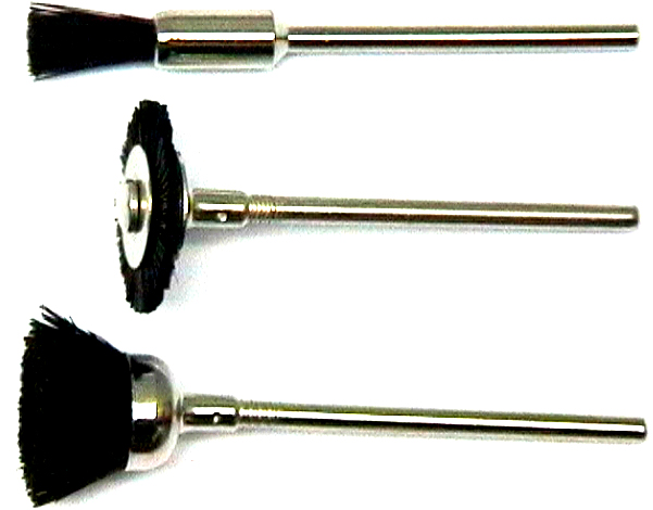 3 Kunststoffbürsten mit 2,35-mm-Schaft |
- Made in Germany -