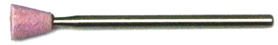 Korund-Schleifstift Kegel umgekehrt | 
mit 2,35-mm-Schaft
- Made in Germany -