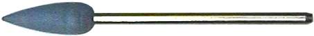 Silikonpolierstift konisch | 
mit 2,35-mm-Schaft 
- Made in Germany -
