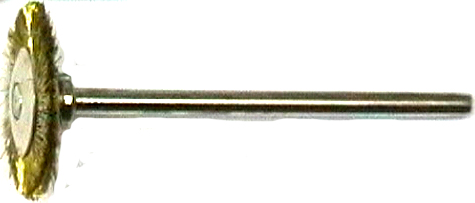 Messingbürste Rad mit 2,35-mm-Schaft |
- Made in Germany -