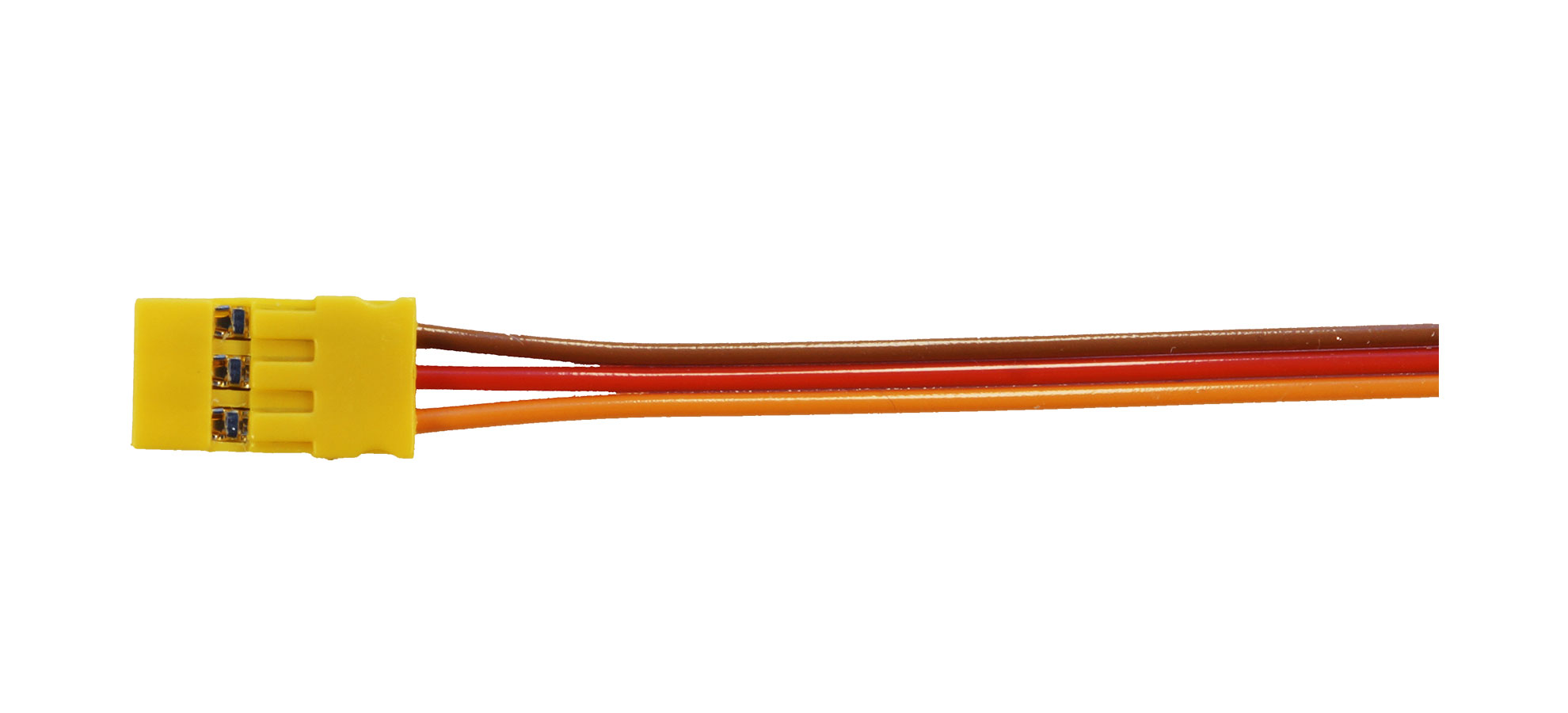 MPC254 Servoanschlusskabel JR, 300 mm |
0,14 mm², PVC, 300 mm, flach, verpackt
Muldental Power Cable mit MPC254
- Made in Germany -
