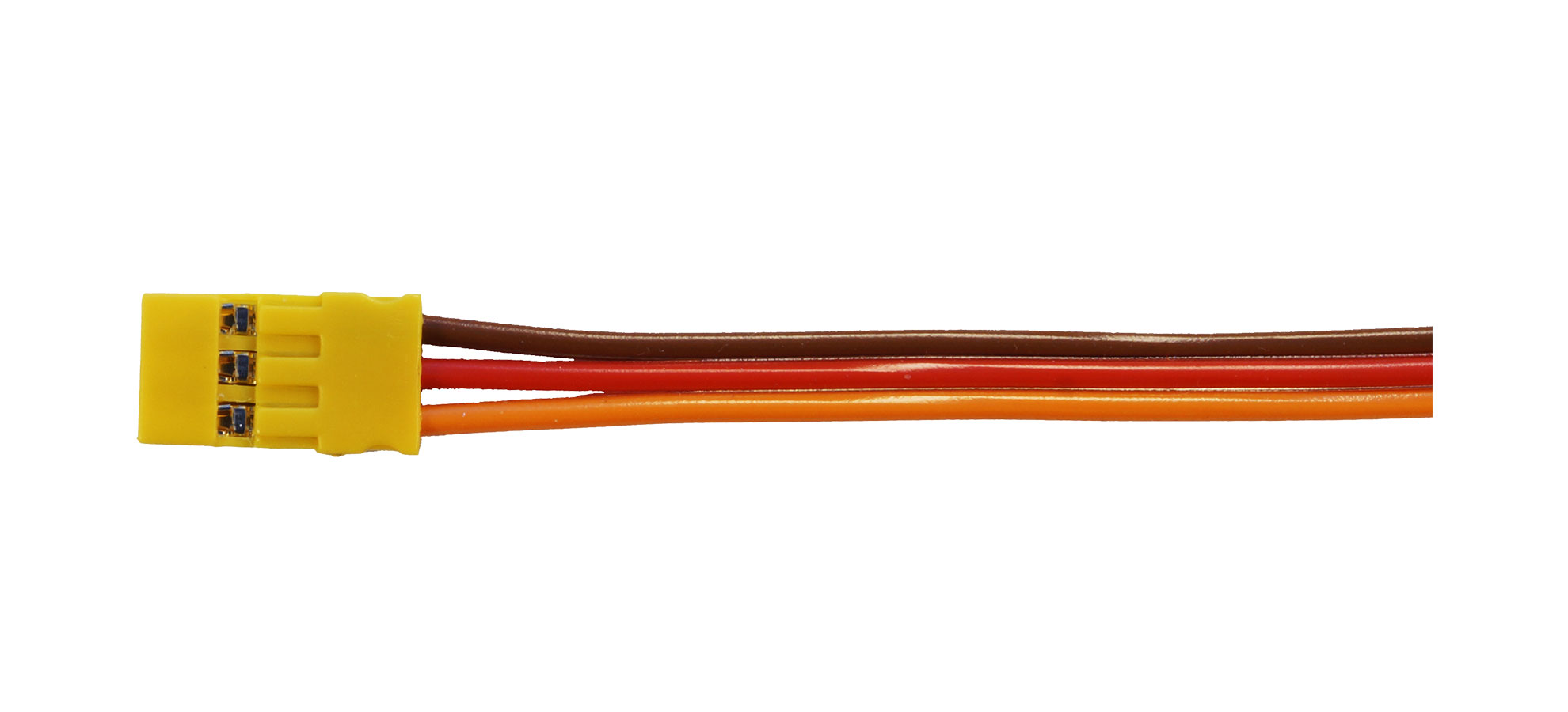 MPC254 Servoanschlusskabel JR, 300 mm |
0,25 mm², PVC, 300 mm, flach, verpackt
Muldental Power Cable mit MPC254
- Made in Germany -