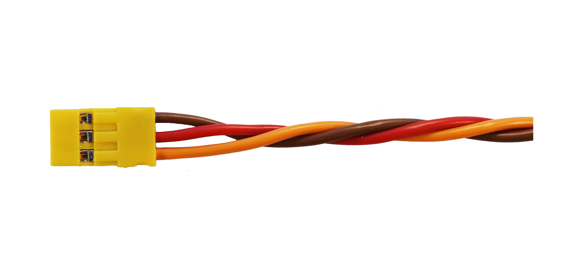 MPC254 Servoanschlusskabel JR, 1000 mm |
0,50 mm², PVC, 1000 mm, verdrillt, lose
Muldental Power Cable mit MPC254
- Made in Germany -