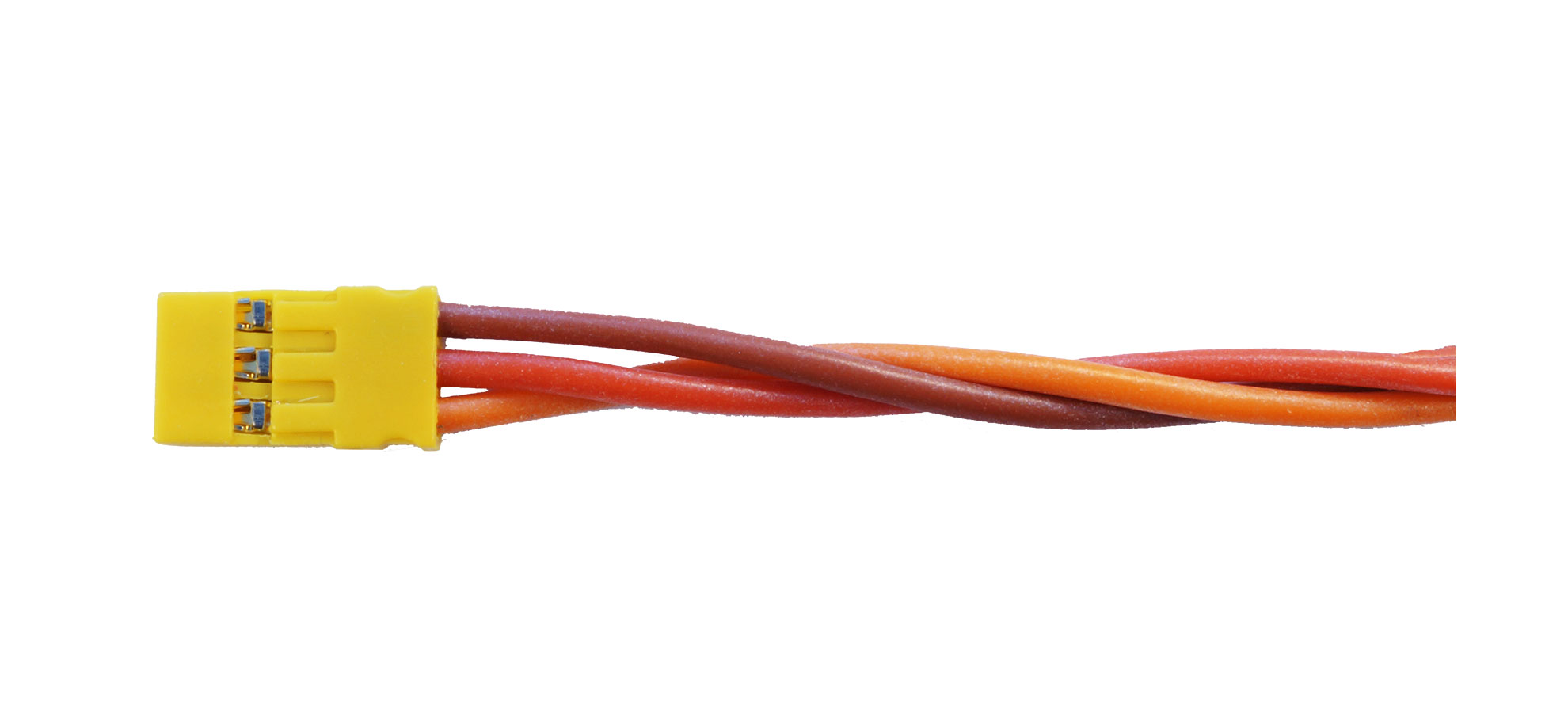 MPC254 Servoanschlusskabel JR, 1000 mm |
0,5 mm², Silikon, 1000 mm, verdrillt, lose
Muldental Power Cable mit MPC254
- Made in Germany -
