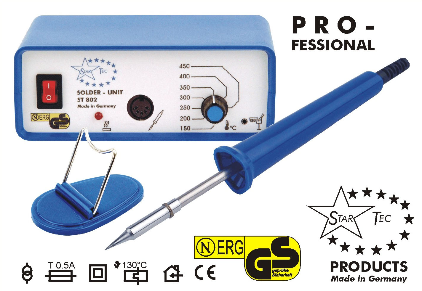 Lötstation ST802 Profi, 220 V / 80 VA |
digital geregelt
- Made in Germany -
-Auslaufartikel-