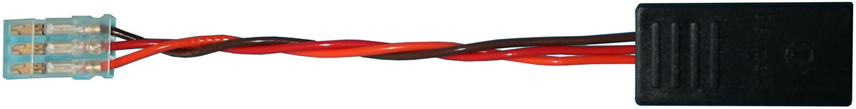 Leistungs-Y-Block, JR/Futaba, 30 cm |
vergoldete Kontakte,
0,38 mm², versilberte PTFE-Litze, lose
- Made in Germany -