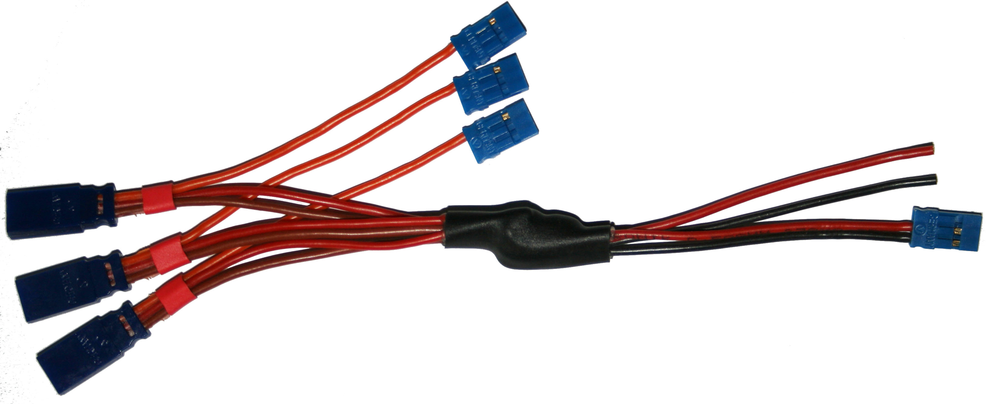 Direktstromversorgungskabel JR, 200 mm |
0,38 mm², versilberte PTFE-Litze,
für 3 Servos, 3 Kanal, lose
- Made in Germany -