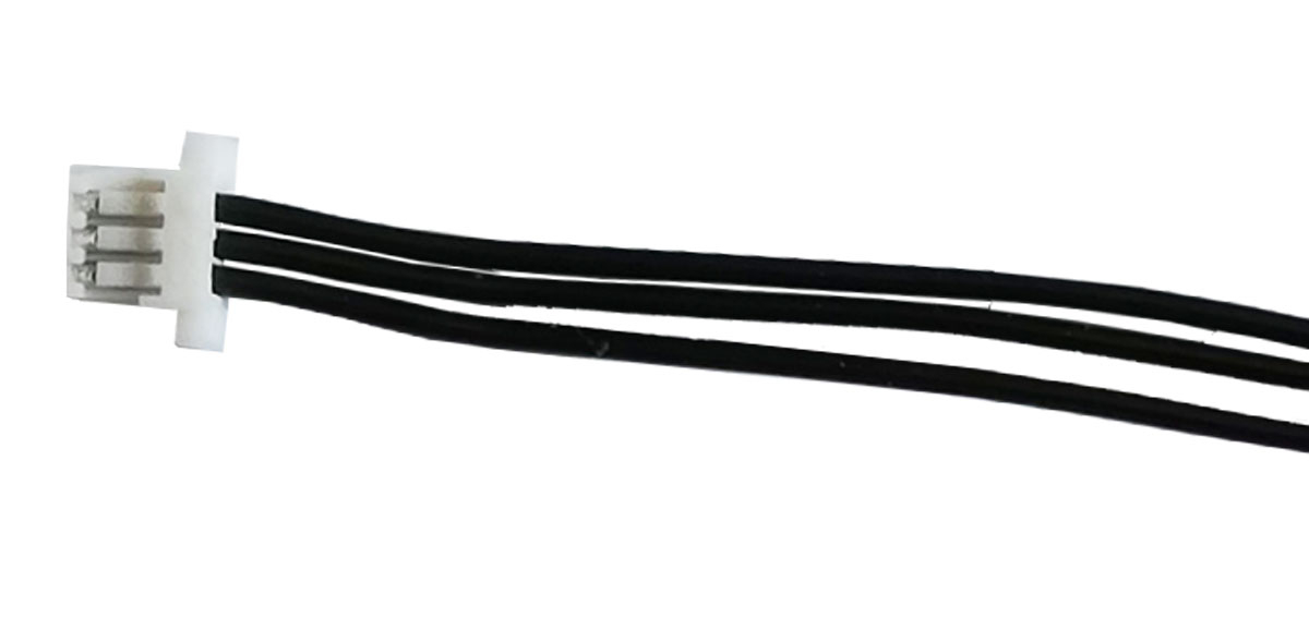 Servoanschlusskabel f. GR-12SH+Hott |
und Spektrum Micro-Linear-Servo
 1,9 g, 5 cm, 0,08 mm² PVC, verpackt