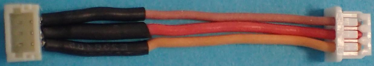 Adapterk. SH-Stecker auf Molex PicoBl. | 
Buchse, NUR FÜR GRAUPNER DES131 !
5cm, nur 0,43g, 0,08mm², Silikonlitze,
verpackt
- Made in Germany -
