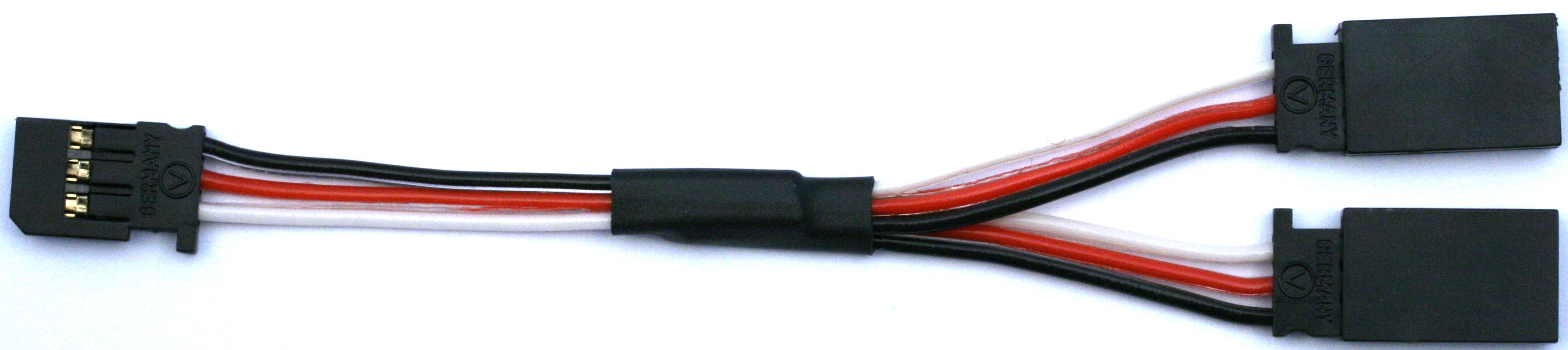 Y-Kabel Futaba, 30 cm |
0,14 mm², PVC-Litze, flach, verpackt
- Made in Germany -