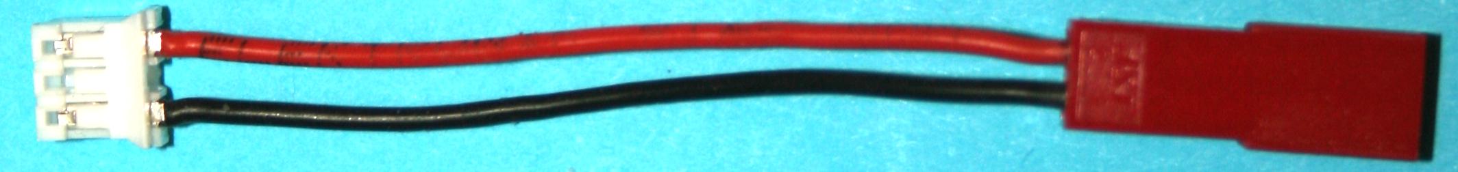 Adapterkabel BEC-Stecker |
auf 3-pol. PH-Buchse, 6 cm,
0,25 mm², Silikonlitze, verpackt
- Made in Germany -