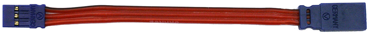 Verlängerungskabel JR, 10 cm |
0,25 mm², Silikonlitze, flach, verpackt, 
BLUE-LINE-SILIKON - Made in Germany -