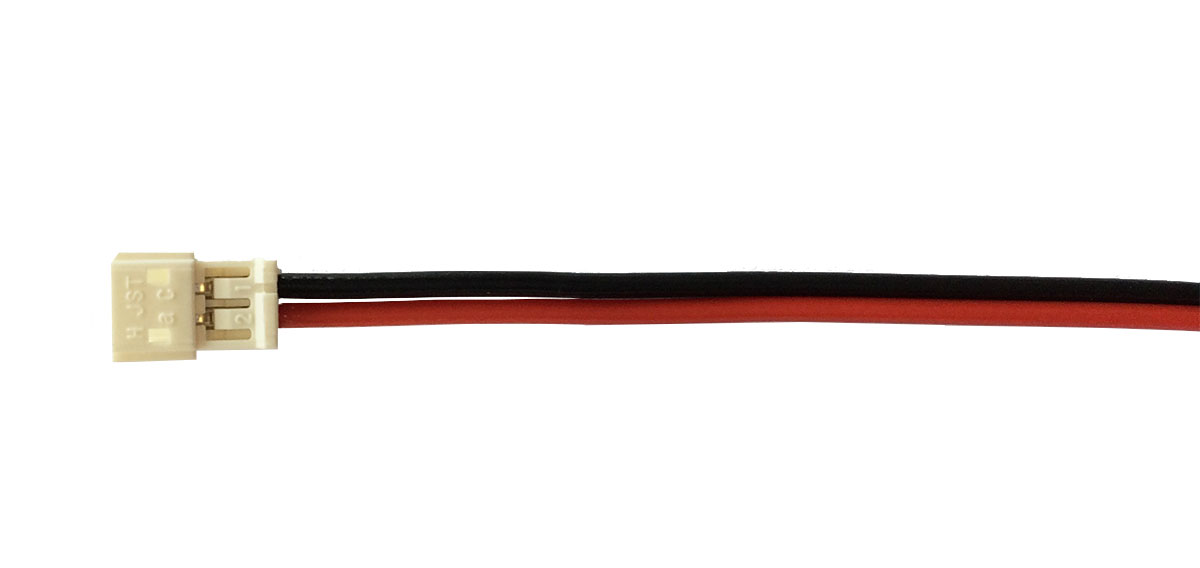 Akkugegenkabel ZH 2-polig (Stecker), 30 cm |
0,14 mm², PVC-Litze, flach, lose
- Made in Germany -