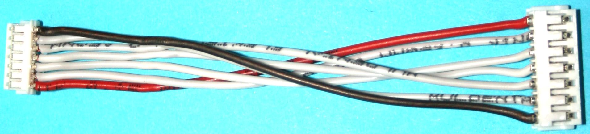 Adapterkabel ZH-7-polig Buchse |
auf EH-7-polig Buchse für Graupner Airmodul,
10 cm, 0,14 mm², PVC-Litze, flach, lose
- Made in Germany -