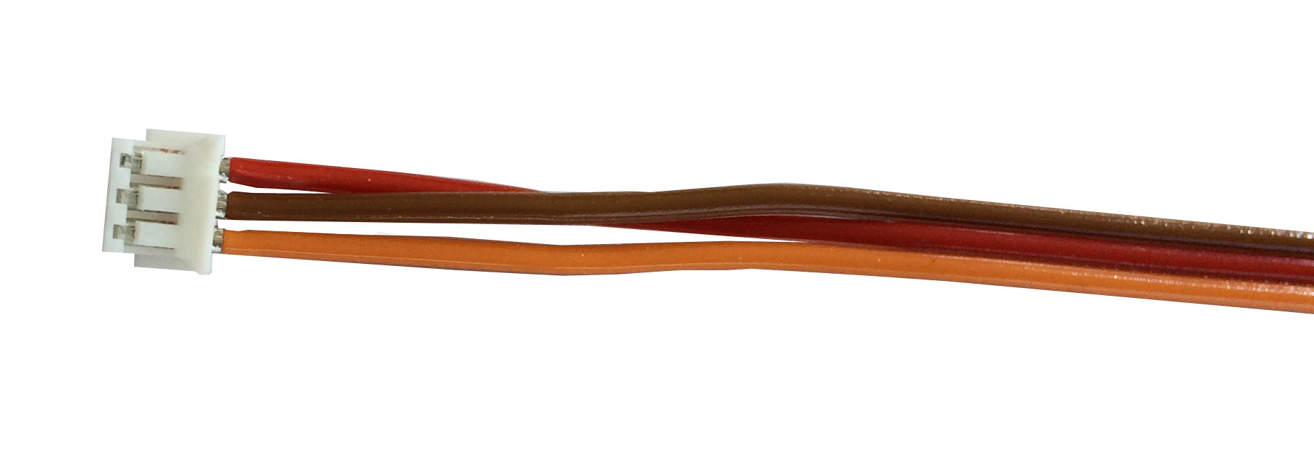 Servoanschlusskabel ZH 3-pol. Buchse |
für MPX + Spektrum "Picoservo", ...
0,14 mm², PVC, 30 cm, flach, lose
- Made in Germany -