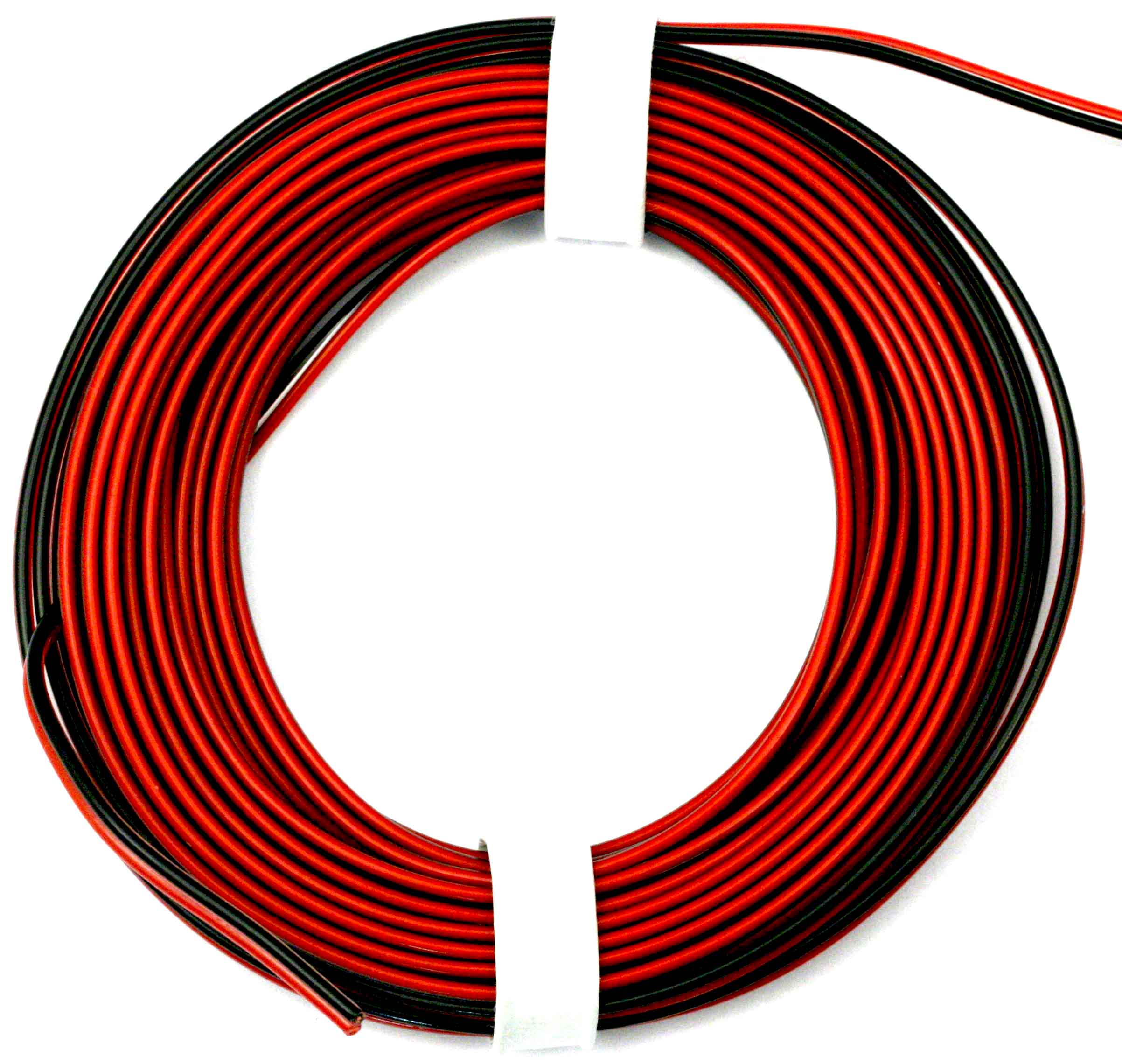 PVC-Litze, 2 x 0,25 mm², 5 m, rot/schwarz - Muldental Elektronik GmbH