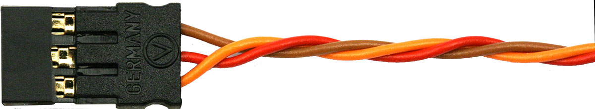 Servoanschlusskabel JR, 30 cm |
0,08 mm², PVC-Litze, verdrillt, verpackt
- Made in Germany -
