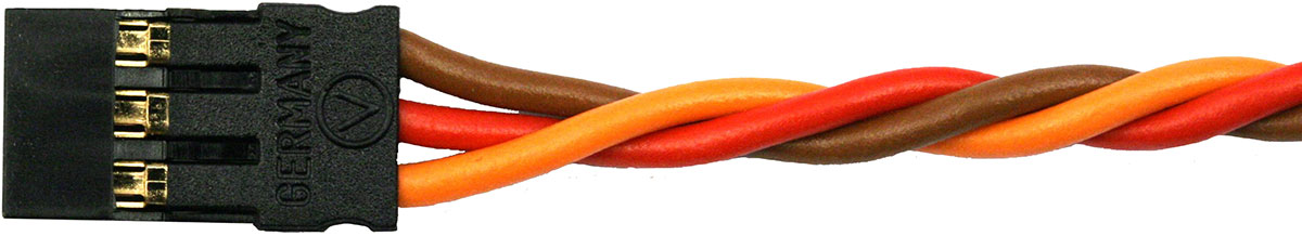 Servoanschlusskabel JR, 30 cm |
0,25 mm², PVC-Litze, verdrillt, verpackt
- Made in Germany -