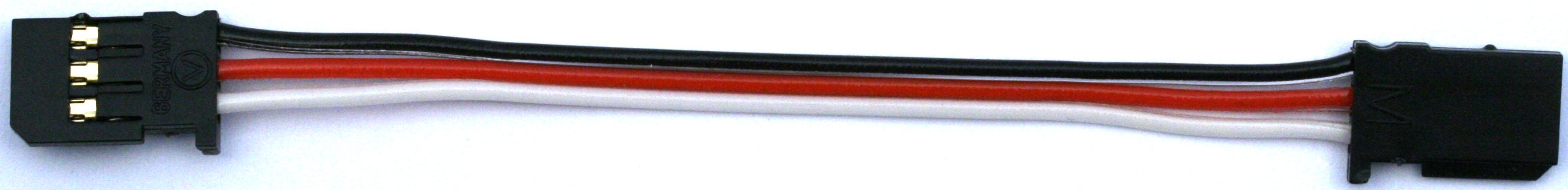 Patchkabel Futaba, 30 cm |
0,14 mm², PVC-Litze, flach, verpackt
- Made in Germany -