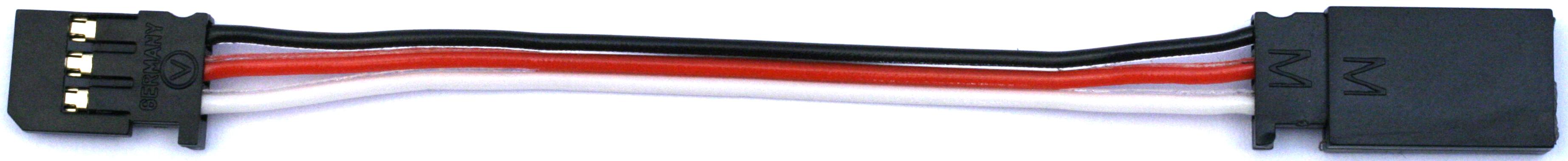 Verlängerungskabel Futaba, 10 cm |
0,14 mm², PVC-Litze, flach, verpackt
- Made in Germany -