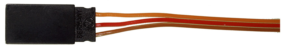 Servogegenkabel JR, 30 cm |
0,08 mm², PVC-Litze, flach, verpackt
- Made in Germany -
