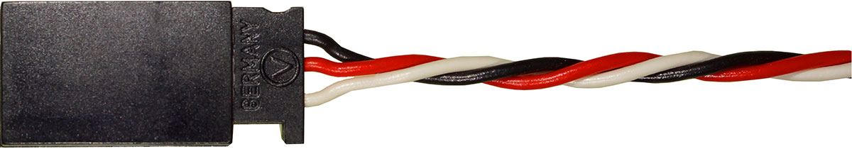 Servogegenkabel Futaba, 30 cm |
0,14 mm², PVC-Litze, verdrillt, verpackt
- Made in Germany -