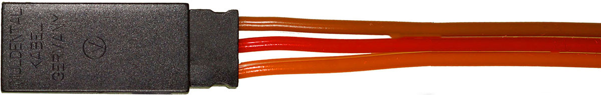 Servogegenkabel JR, 30 cm |
0,25 mm², PVC-Litze, flach, verpackt
- Made in Germany -
