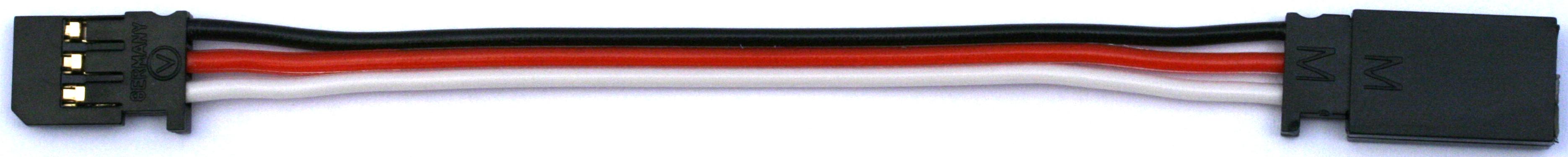 Verlängerungskabel Futaba, 350 mm |
0,25 mm², PVC-Litze flach, verpackt
- Made in Germany -