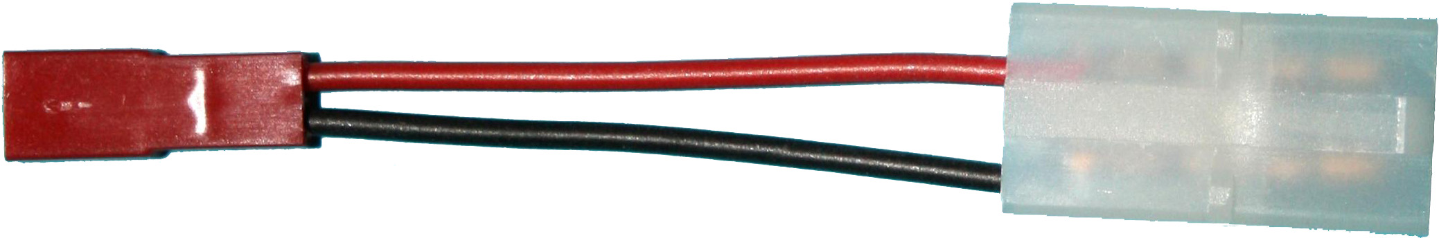Adapter BEC Stecker -> JST-Stecker, 10 cm |
0,5 mm², Silikonlitze verpackt
- Made in Germany -