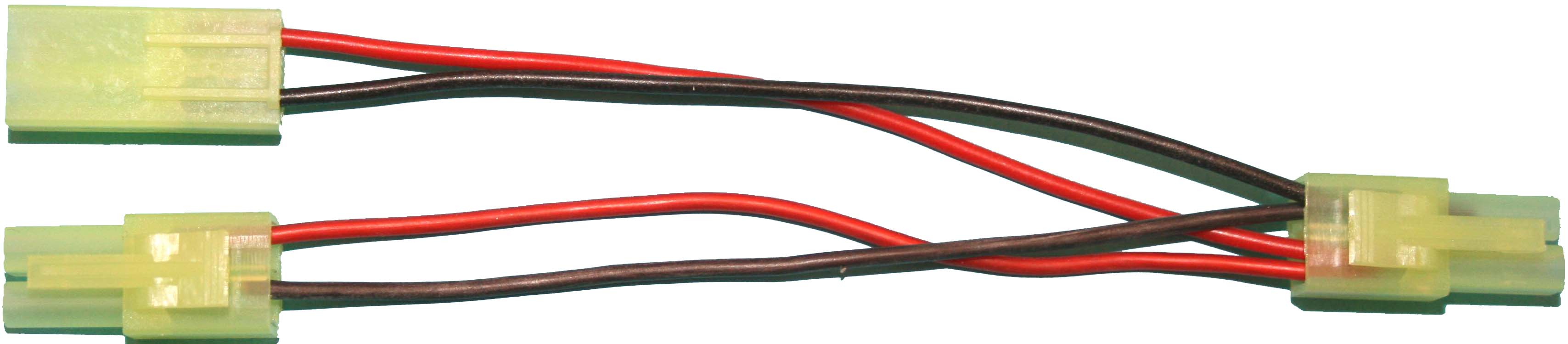 Mini-JST-T-Kabel (2 Akkus parallel), 20 cm |
0,50 mm², Silikonlitze, verpackt 
- Made in Germany -