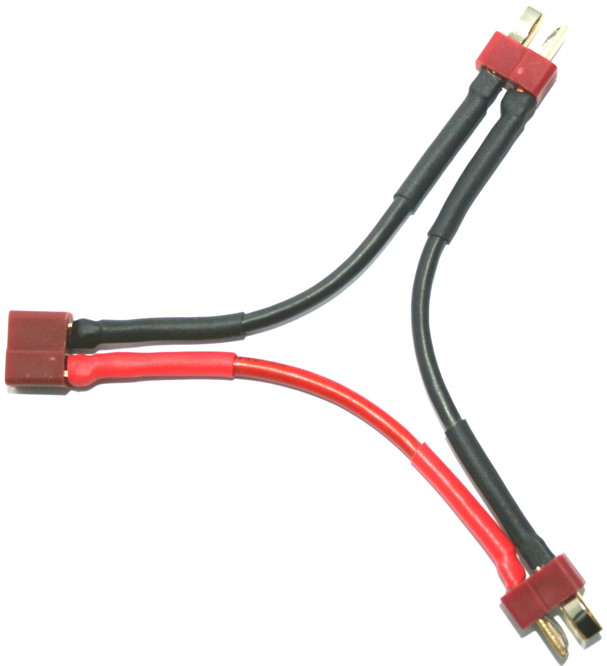 T - Y - Kabel 2 x 2,5 mm², 7 cm |
T - Y - Kabel (2 Akkus in Reihe), verpackt
