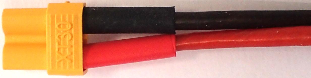 Akkukabel XT30 |
1,5 mm², Silikonlitze, 30 cm, verpackt 
- Made in Germany -