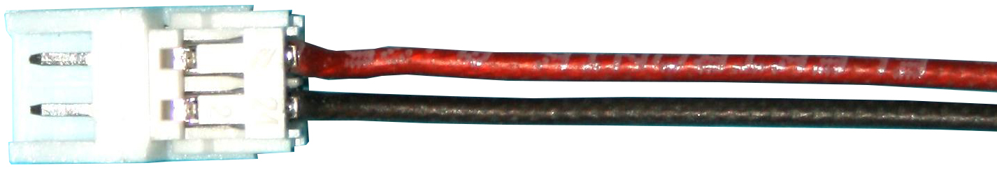 EH-Gegenkabel, 2-poliger Stecker, 30 cm |
0,25 mm², Silikonlitze, verpackt 
- Made in Germany -