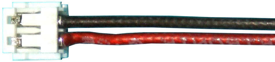 EH-Akkukabel, 2-polige Buchse, 30 cm |
0,25 mm², Silikonlitze, für 1 Zelle, verpackt 
- Made in Germany -