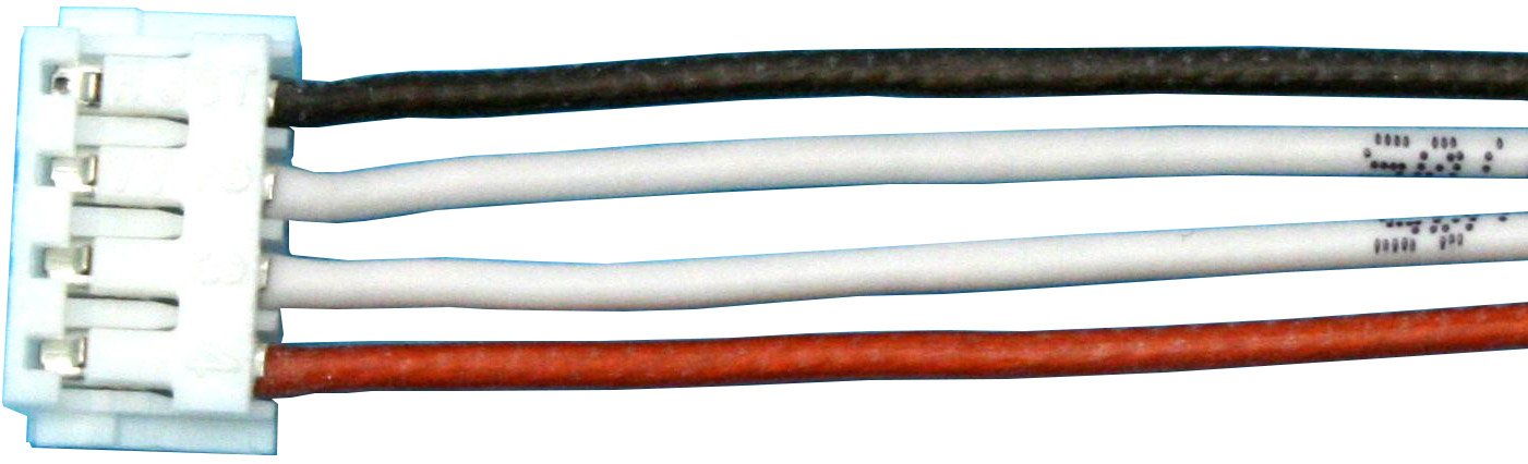 EH-Akkukabel, 3-polige Buchse |
0,25 mm², Silikon, 30 cm für
2 Zellen, verpackt 
- Made in Germany -
