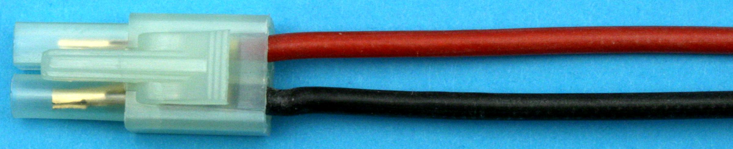 Mini-JST (Tam.)-Buchsenkabel vergoldet | 
mit 0,75 mm² Silikonlitze, 30 cm, verpackt, 
- Made in Germany -