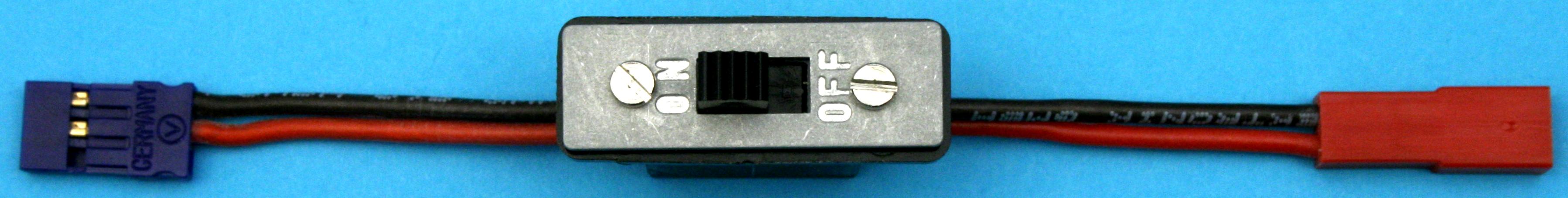 Schalterkabel JR-Servost. -> BEC-Stecker |
ohne Ladebuchse, 
0,5 mm², Silikon, 30 cm, verpackt
- Made in Germany -