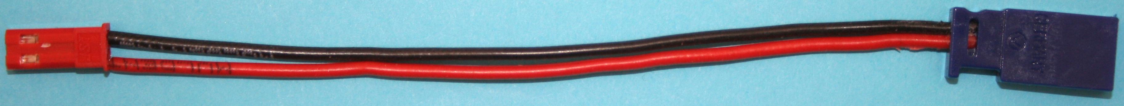 Adapter BEC-Buchse -> Fut.-Servokuppl. | , 
0,5 mm², Silikon, 10 cm, verp.
- Made in Germany -