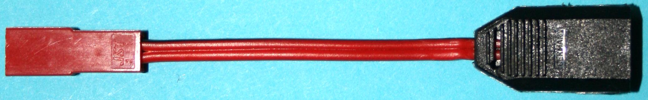 Adapter BEC-Stecker auf MPX-Akkugegenk. |
0,25 mm², PVC, 10 cm, verpackt
- Made in Germany -