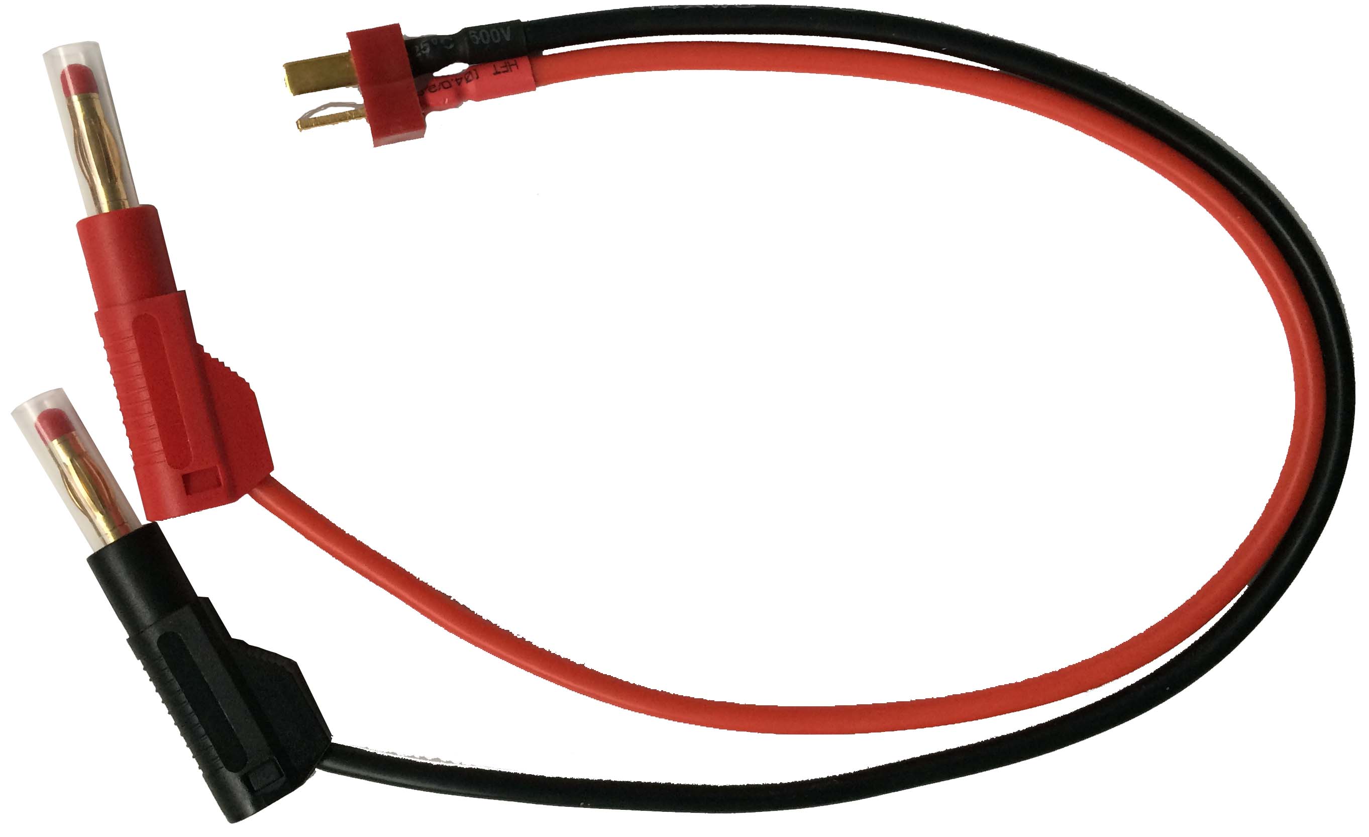 T-Akkuladekabel mit T-Stecker |
2,5qmm Silikon, 500 mm, verpackt
- Made in Germany -