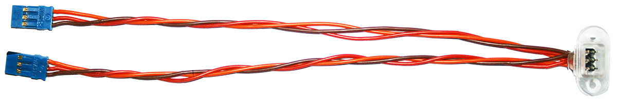 Tragflächenanschluss für JR-Stecker |
0,35 mm², Silikon, 20 cm, verpackt, 
für Servosteckerdirektanschluss, 
- Made in Germany -