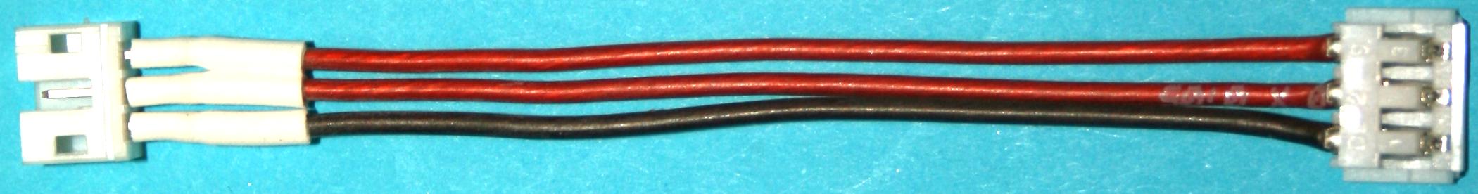 Adapterk. 3-polig PH-Stecker auf EH-Bu. | 
0,25 mm² Silikon, 10 cm, verpackt
Ladeadapter für 3-pol. PH-Akkus an EH-Lader
- Made in Germany -