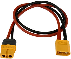 XT60 Ladekabel für XT60-Akkus |
XT60 Buchse auf XT60-Stecker,
2,5 mm², Silikon, 400 mm, verpackt
- Made in Germany -