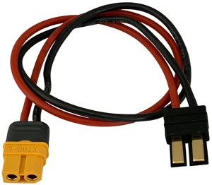 XT60 Ladekabel für TRX-Akkus |
XT60 Buchse auf TRX-Stecker,
2,5 mm², Silikon, 400 mm, verpackt
- Made in Germany -