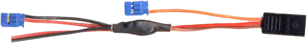 Direktstromversorgungskabel Futaba |
0,5 mm², Silikon, 15 cm, Blisterpack, 
2 Servos über gemeinsamen Kanal gesteuert, 
BLUE-LINE-SILIKON - Made in Germany -