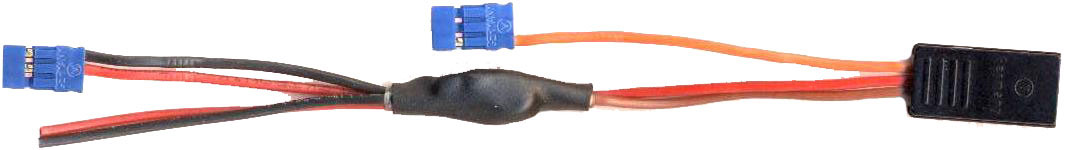 Direktstromversorgungskabel JR |
0,5 mm², Silikon, 15 cm, Blisterpack, 
2 Servos über gemeinsamen Kanal gesteuert, 
BLUE-LINE-SILIKON - Made in Germany -