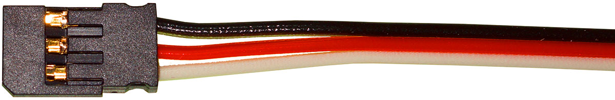 Servoanschlusskabel Futaba, 300 mm |
0,14 mm², PVC, flach, lose
- Made in Germany -